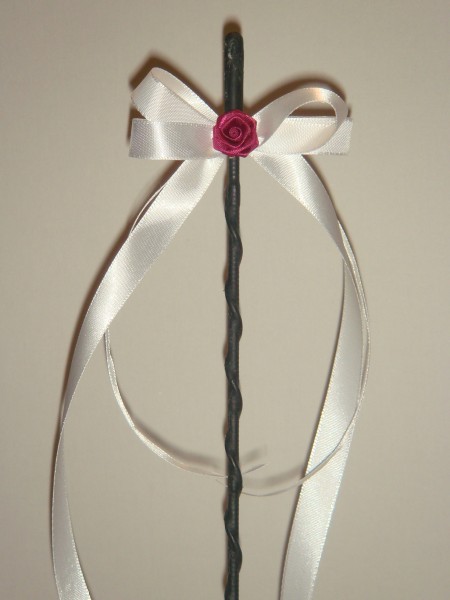 Antennenschleifen " Leni " zur Hochzeit SCH0046 im 25er Set - weiss, bordeaux