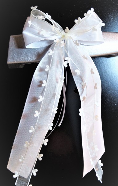 Antennenschleifen " Aurelia " zur Hochzeit im 10er Set SCH0058 - weiß, creme, champagner, ivory