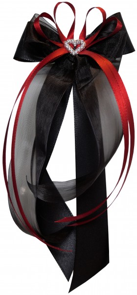 Antennenschleifen zur Hochzeit " Scarlett " SCH0128 im 10er Set - gothic, bordeaux, black