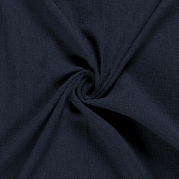 Vermietung von Musselin Stoff Tischläufer ca. 300 cm x 40 cm - Farbe dunkelblau, navy, marine / 5,50 €