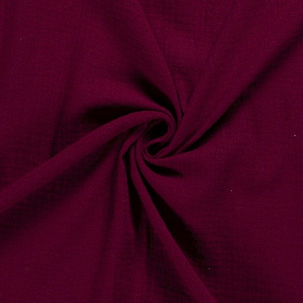Vermietung von Musselin Stoff Tischläufer ca. 300 cm x 40 cm - Farbe bordeaux - beere / 5,50 €