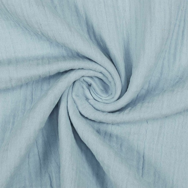 Vermietung von Musselin Stoff Servietten ca. 40 cm x 40 cm - Farbe hellblau / 1,10 €