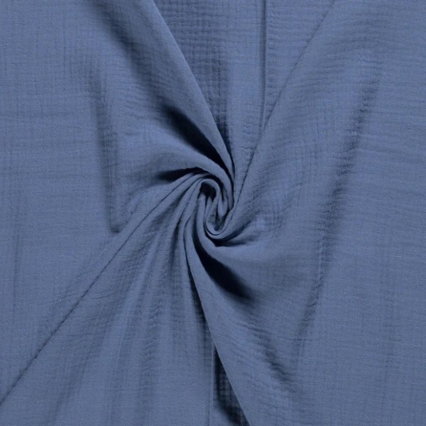 Vermietung von Musselin Stoff Tischläufer ca. 300 cm x 40 cm - Farbe indigo, taubenblau / 5,50 €