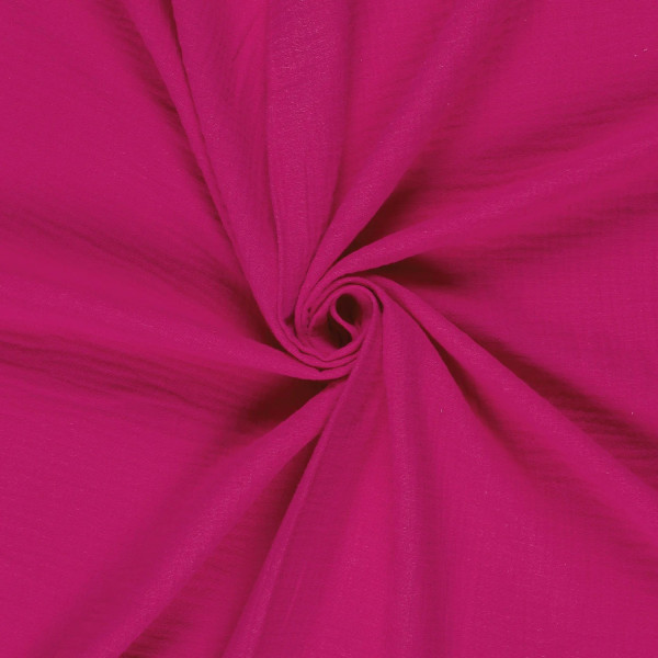 Serviette Musselin-Stoff 40 cm x 40 cm - SERpink - Farbe pink