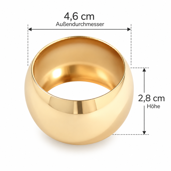 Goldener Serviettenring – elegant & stilvoll | Serviettenring zur Miete für Hochzeit & Feier / 0,50 €