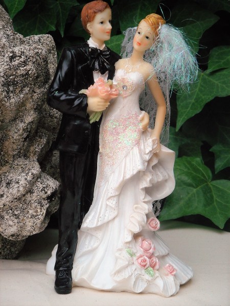 Tortenaufsatz Hochzeit Brautpaar Tortendeko Tortendekoration TA0002