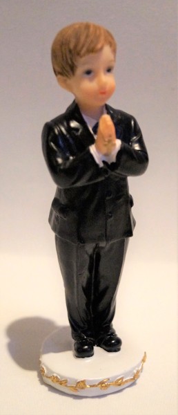 Tortendeko Tortenaufsatz Tortenfigur zur Kommunion Junge 12,5 cm TA0126