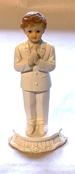 Tortendeko Tortenaufsatz Tortenfigur zur Kommunion Junge 12 cm TA0133