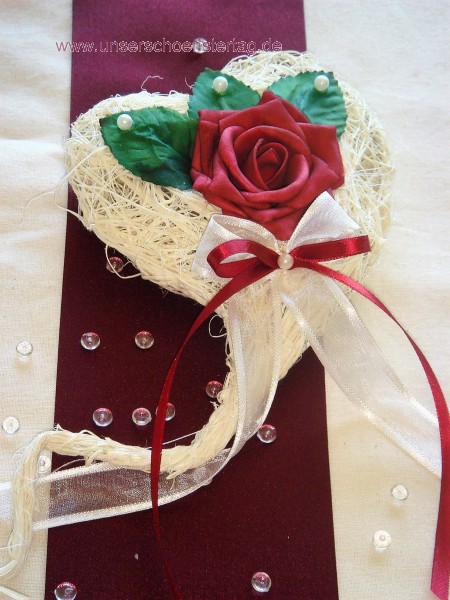 Tischdekoration für ca. 60 Pers. bordeaux zur Hochzeit Tischdeko TD0001