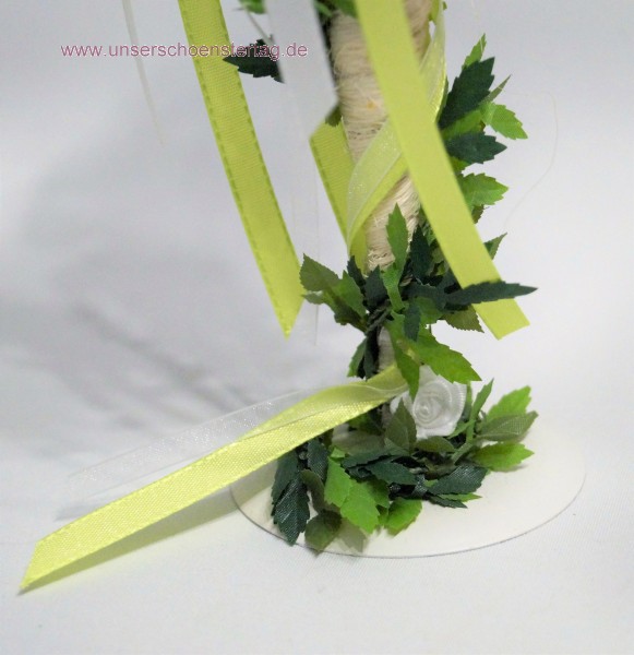 Tischdekoration hellgrün zur Hochzeit Taufe Kommunion Konfirmation Tischdeko TD0042