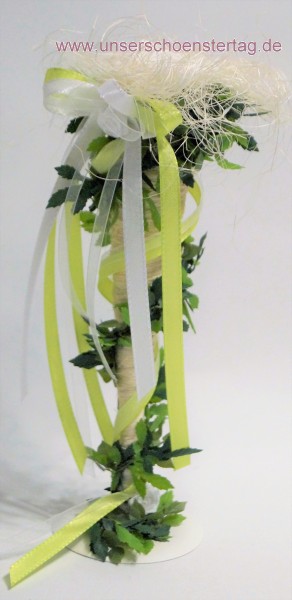 Tischdekoration hellgrün zur Hochzeit Taufe Kommunion Konfirmation Tischdeko TD0042