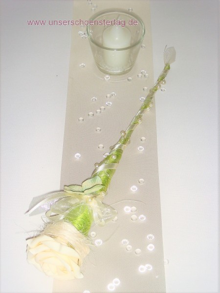Tischdekoration für ca. 60 Pers. Hortensie grün zur Hochzeit Tischdeko TD0047