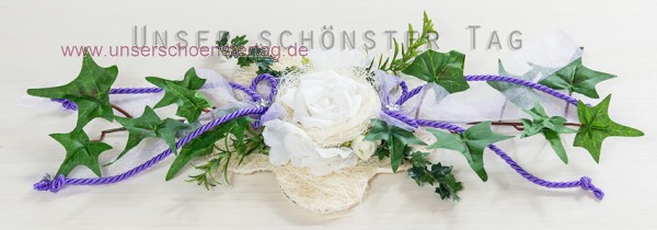 5-tlg. Tischdekoration flieder zur Hochzeit Taufe Tischdeko TD0062 (7)