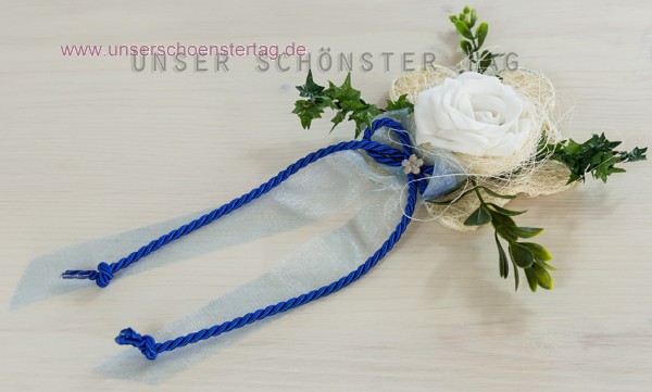 6 x Aufleger Tischdekoration blau zur Hochzeit Taufe Tischdeko TD0064 (13)