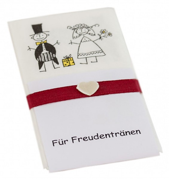 10 Taschentücher Freudentränen Hochzeit TT0003