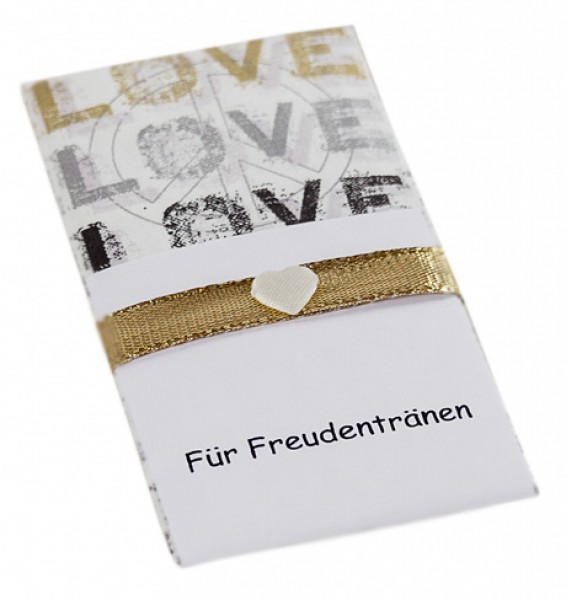 10 Taschentücher Freudentränen Hochzeit TT0021