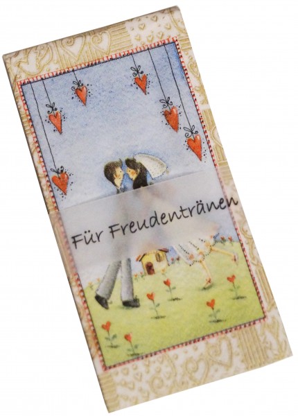 10 Taschentücher Freudentränen Hochzeit TT0054 Lovers Forever