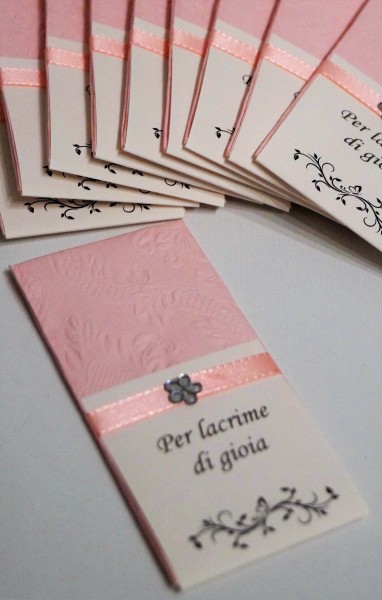 50 fazzoletti - lacrime di gioia - matrimonio - TT0058 Freudentränen italienisch Hochzeit