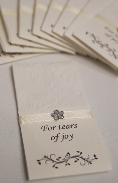 50 handkerchiefs tears of joy wedding TT0060 Freudentränen englisch Hochzeit