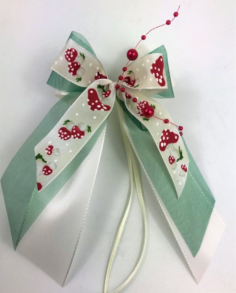 Weihnachtsschleifen Schleifen Geschenke Weihnachten WS1836 im 10er Set - grün, rot