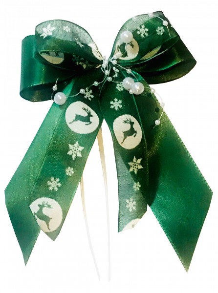Weihnachtsschleifen Schleifen Geschenke Weihnachten WS1912 im 10er Set - grün