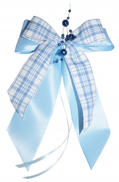 Weihnachtsschleifen Schleifen Geschenke Weihnachten WS1930 im 10er Set - hellblau, blau, weiß