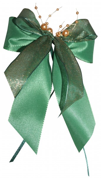 Weihnachtsschleifen Schleifen Geschenke Weihnachten WS1948 im 10er Set - grün, gold