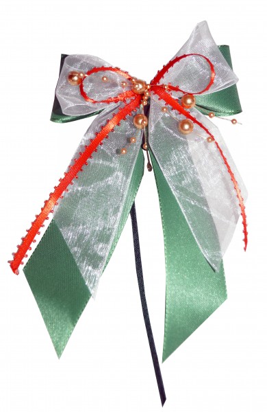 Weihnachtsschleifen Schleifen Geschenke Weihnachten WS1964 im 10er Set - rot, grün, gold