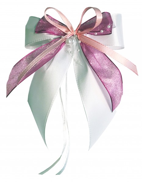 Weihnachtsschleifen Schleifen Geschenke Weihnachten WS1983 im 10er Set - weiß, rosa, altrosa