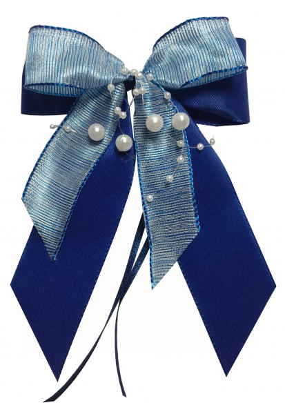 Weihnachtsschleifen Schleifen Geschenke Weihnachten WS2007 im 10er Set - hellblau, blau, weiß