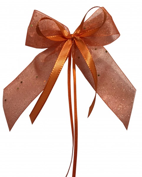 Weihnachtsschleifen Schleifen Geschenke Weihnachten WS2015 im 10er Set - orange