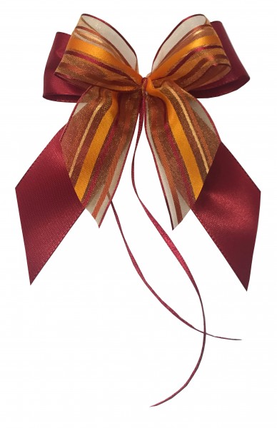 Weihnachtsschleifen Schleifen Geschenke Weihnachten WS2023 im 10er Set - bordeaux, orange, braun