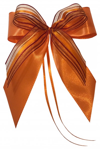 Weihnachtsschleifen Schleifen Geschenke Weihnachten WS2051 im 10er Set - orange, bordeaux