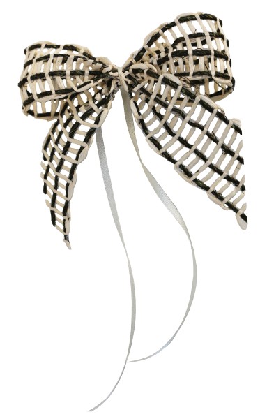 Weihnachtsschleifen Schleifen Geschenke Weihnachten WS2222 im 10er Set - beige, grün