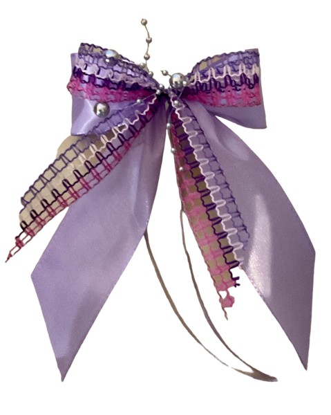 Weihnachtsschleifen Schleifen Geschenke Weihnachten WS2324 im 10er Set - flieder, lila, pink