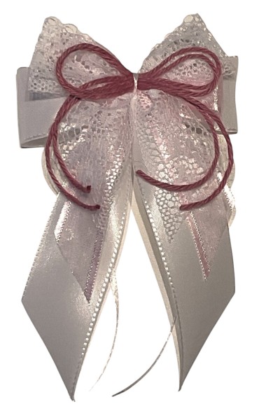 Weihnachtsschleifen Schleifen Geschenke Weihnachten WS2419 im 10er Set - weiß, rosa, altrosa VINTAGE