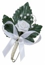 Gästeanstecker "Lotte" zur Hochzeit im 10er Set AS0004 - weiß