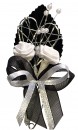 Gästeanstecker zur Hochzeit AS0021 im 10er Set Gothik - schwarz