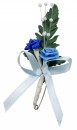 Gästeanstecker " Julia " zur Hochzeit im 10er Set AS0029 - hellblau, blau