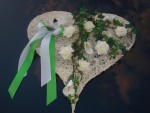 Autodekoration " Jennifer " mit Calla & Rosen AU0003 - grün, weiß