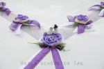 6-tlg Autoschmuck " Lilly "  AU0006 - flieder, lila
