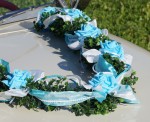 Autoschmuck Girlande " Ivy " AU0008 - türkis, hellbau