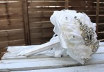 wunderschöner Brautstrauss Bling Bling BS005 weiß