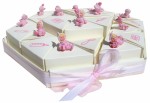 rosa Gastgeschenke Torte zur Geburt Taufe Mädchen GG0027