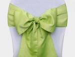 Satin Stuhlschleifen hellgrün zur Hochzeit - Vermietung / 1€