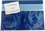 Einladungen Einladungskarten Kommunion im 10er Set KK002 blau