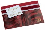 Einladungen Einladungskarten Kommunion im 10er Set KK002 bordeaux