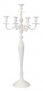 Vermietung von 5-armigem Kerzenleuchter Hochzeit - 80 cm weiß / 13€