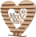 Vermietung HERZ zur Hochzeit aus Holz / 5 €