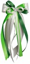 Antennenschleifen " Dana " zur Hochzeit SCH0006 im 10er Set - creme, grün, hellgrün
